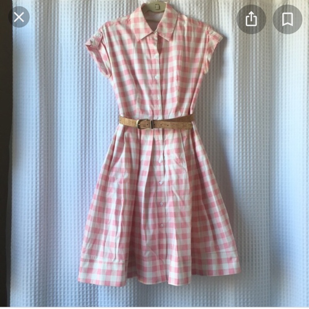 ISO Any Eliza J Pink Gingham Dress Size 16